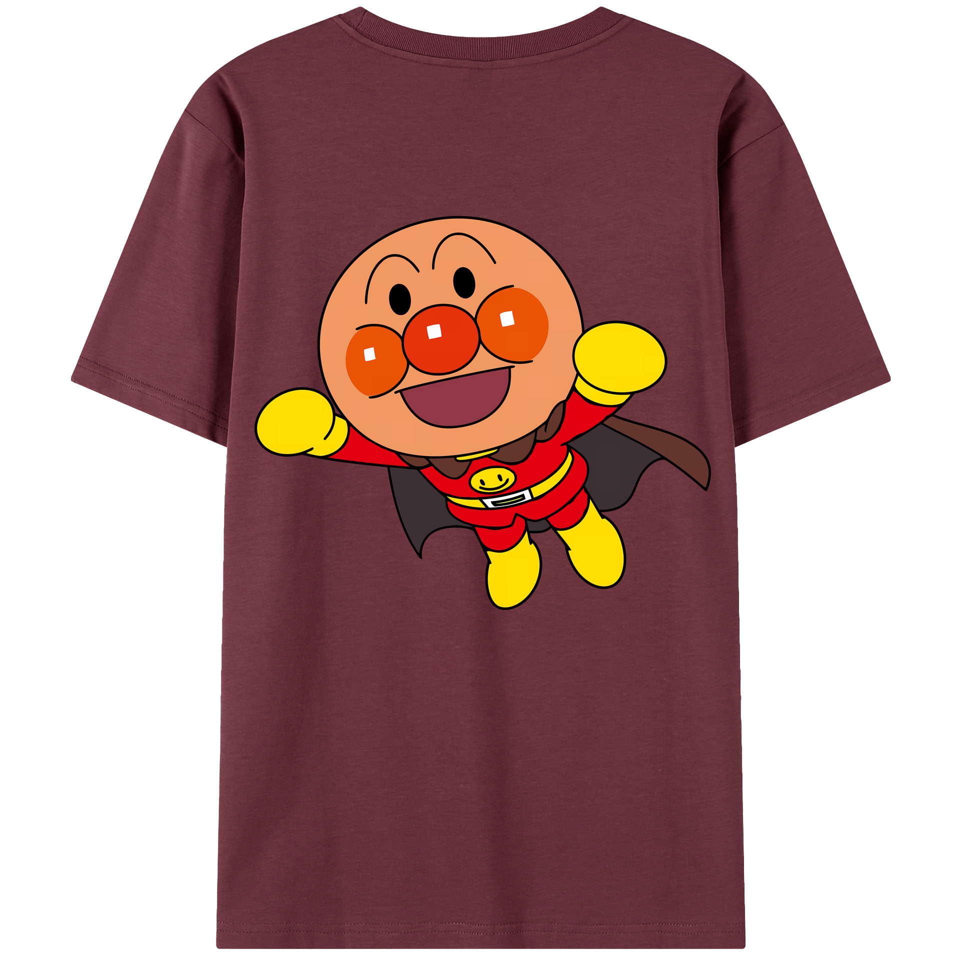 （画像用） アンパンマン Anpanman 綿100％半袖Tシャツ（背面プリント）